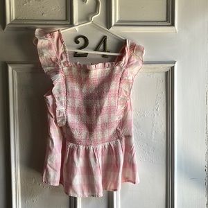 Old Navy Pink Gingham Top